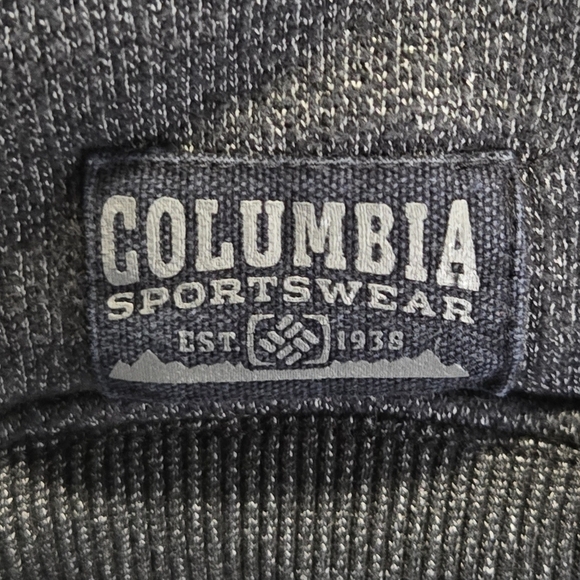 Columbia Sportswear Men's Heather Black Quarter Zip Fleece Sweater Size Large - Picture 8 of 11